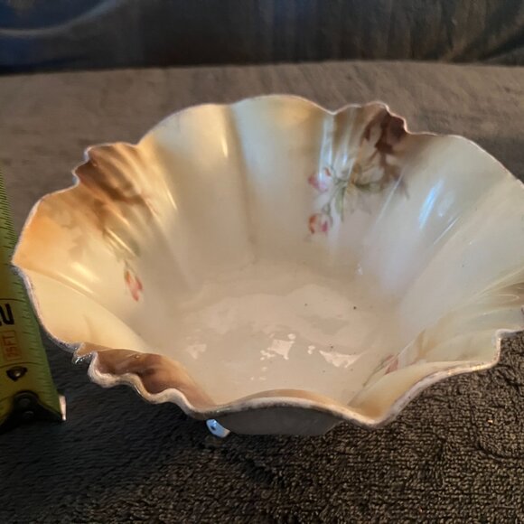 The RS Prussia China Tea Set includes a creamer, sugar bowl, and candy dish, all - Picture 5 of 13